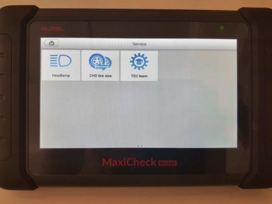 Autel MX808 Service Functions 2