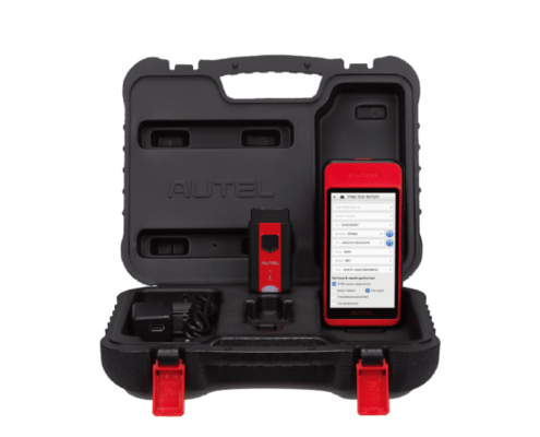 Display screen of the Autel MaxiTPMS ITS600 showing tire pressure readings