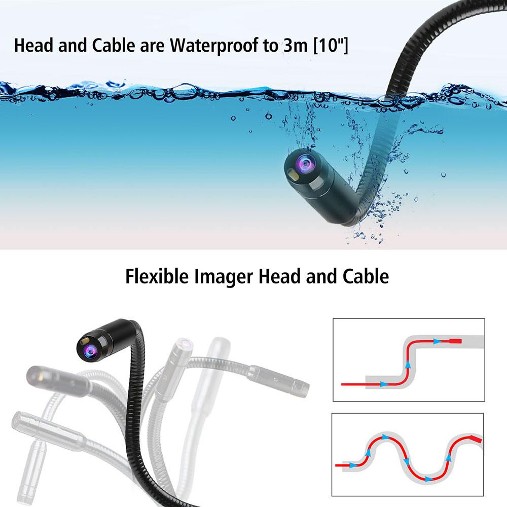 8.5mm head for inspecting larger areas