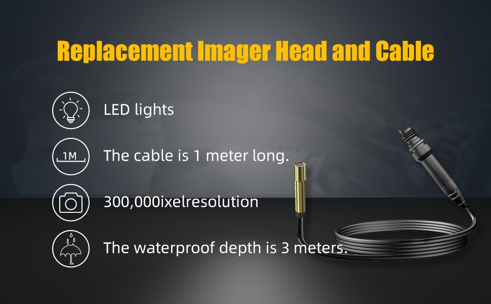 5.5mm head for inspecting hard-to-reach areas and tight spaces